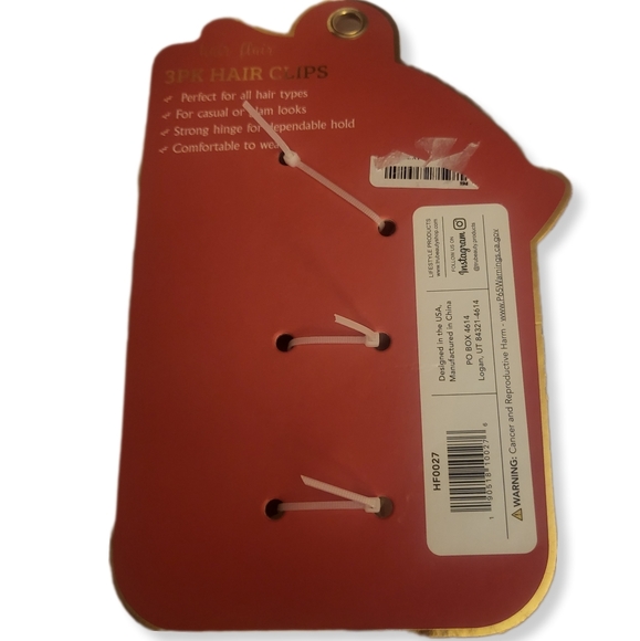 Keep it Spicy 3 Piece Red Pepper Hair Claws - Picture 3 of 3